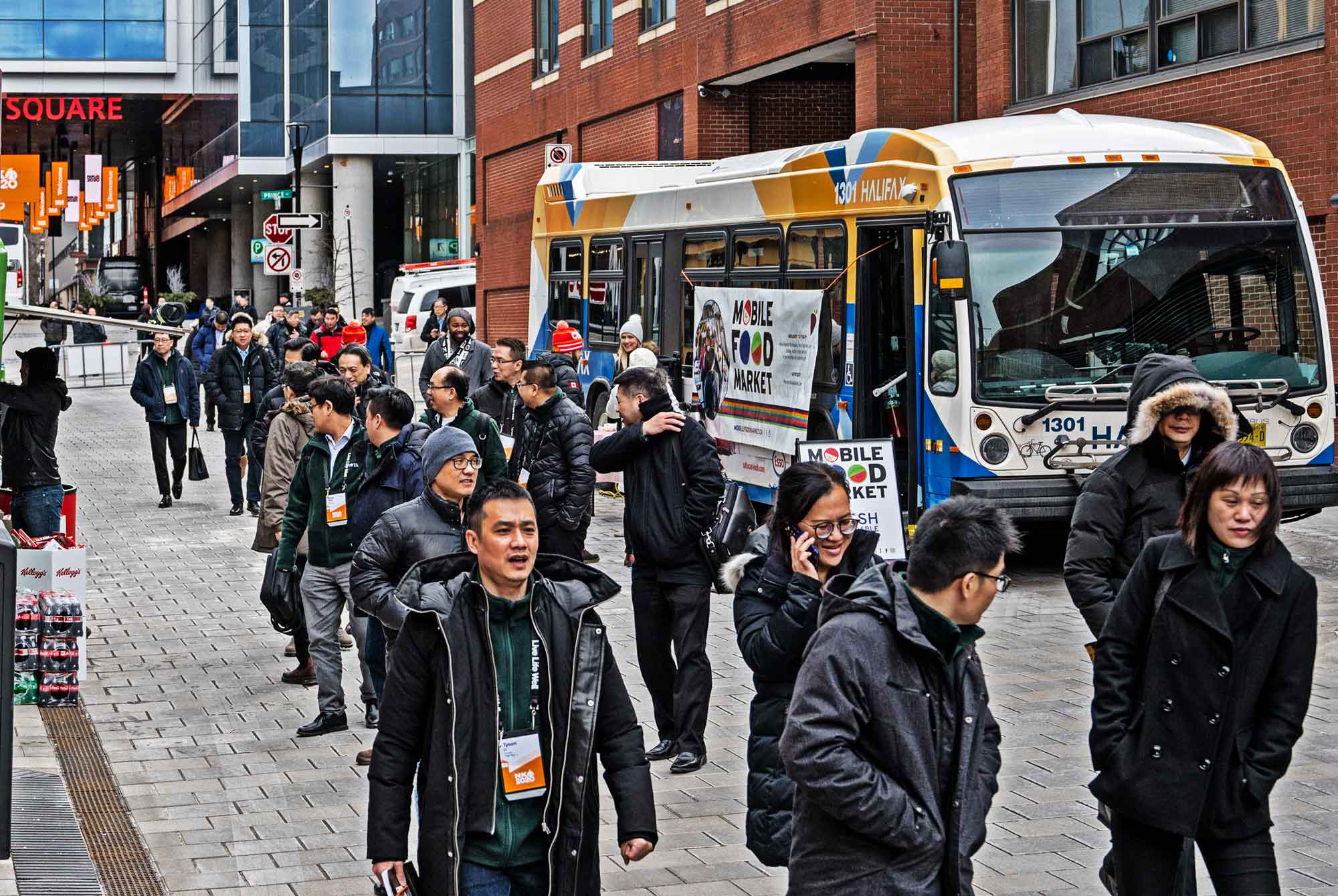 Loblaw Delegates walking down the street