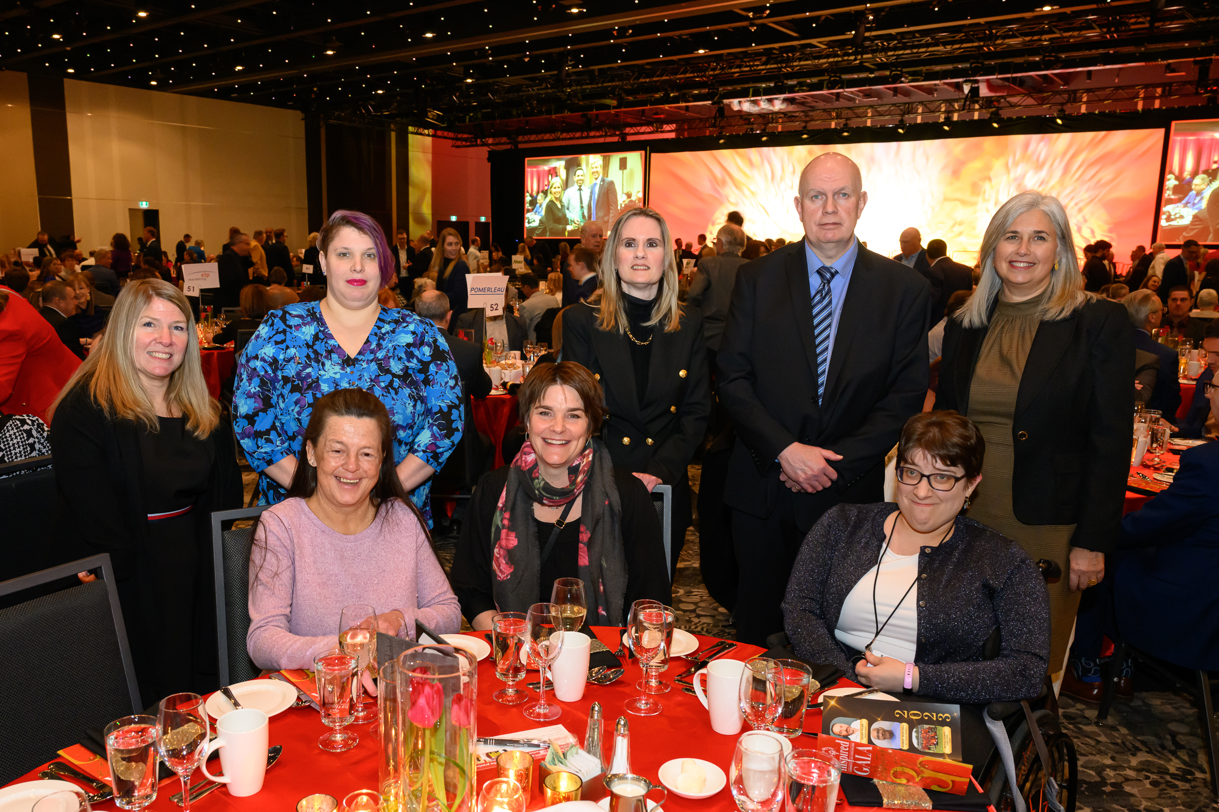 Members of the Events East Accessibility Advisory Committee at the Gala