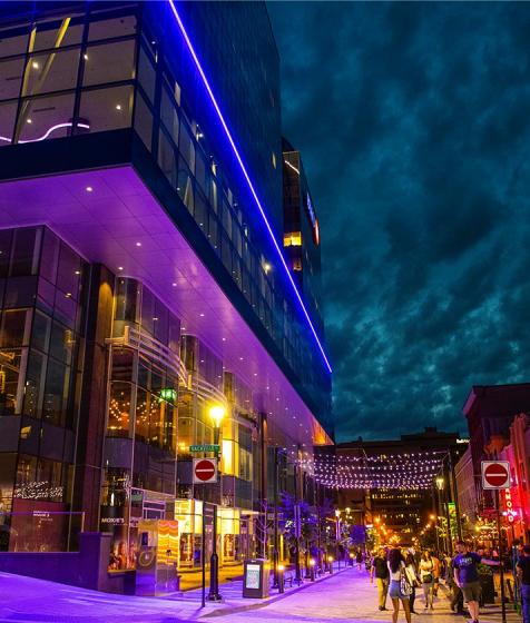 Argyle Street at night