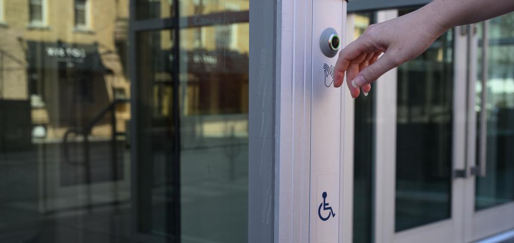 Accessible push plates
