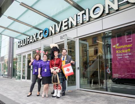 Welcoming the community and Parks Canada to the Halifax Convention Centre Summer Series. Photo David Baillieul