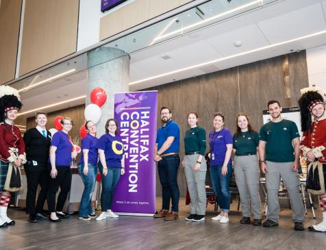 Welcoming the community and Parks Canada to the Halifax Convention Centre Summer Series. Photo David Baillieul